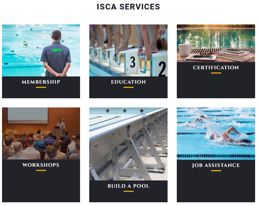 Programs International Swim Coaches Association (ISCA)