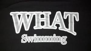 WHAT swimming of CT, logo