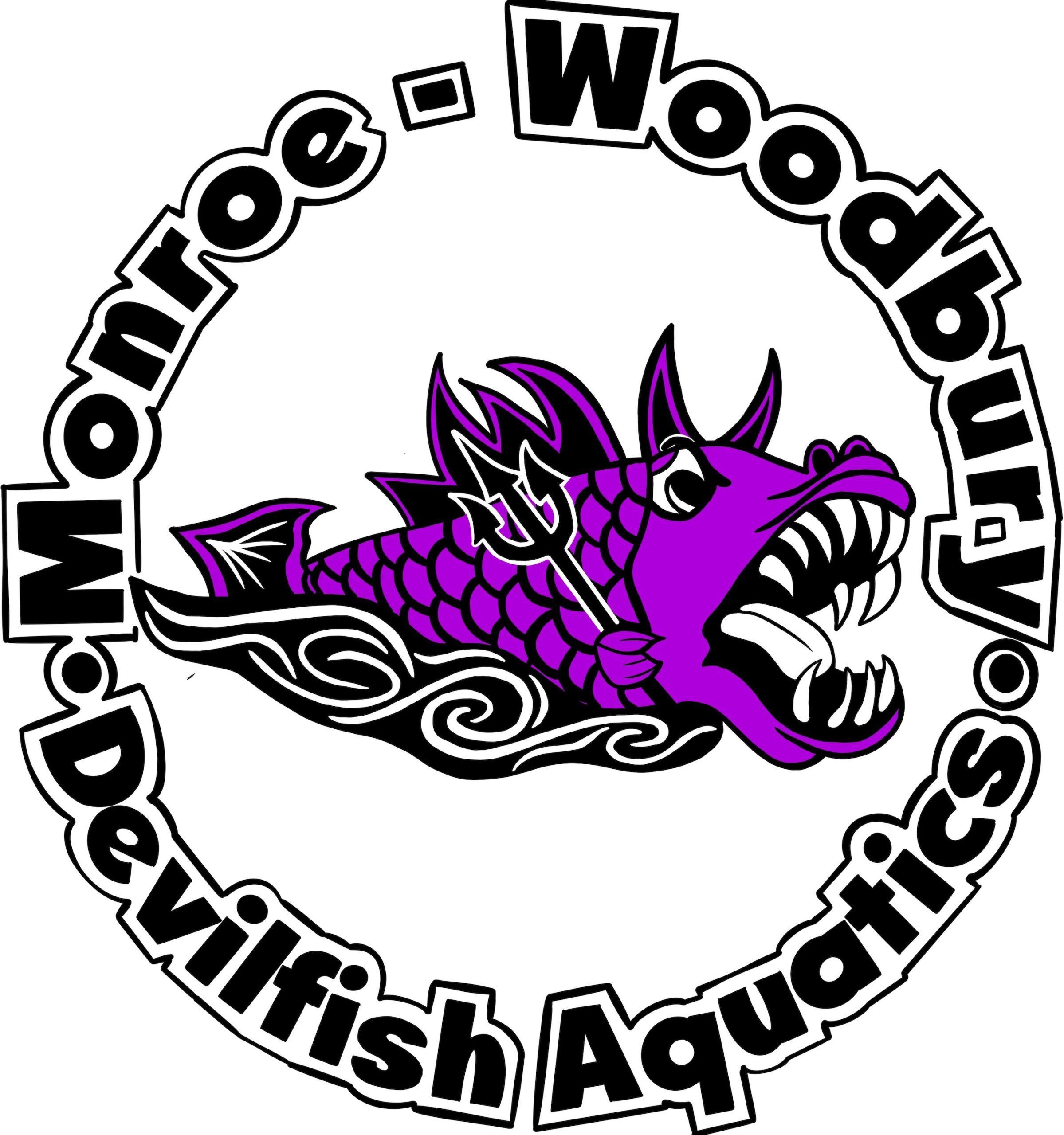 Monroe - Woodbury Devilfish Aquatics logo
