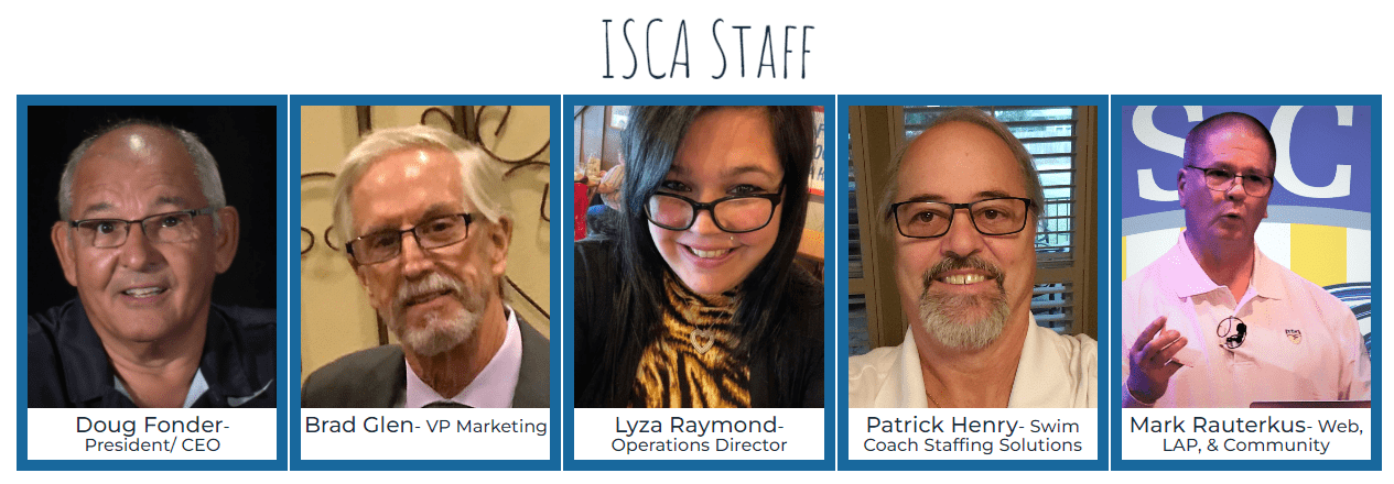5 members of ISCA's staff