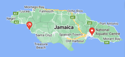 Jamaica map