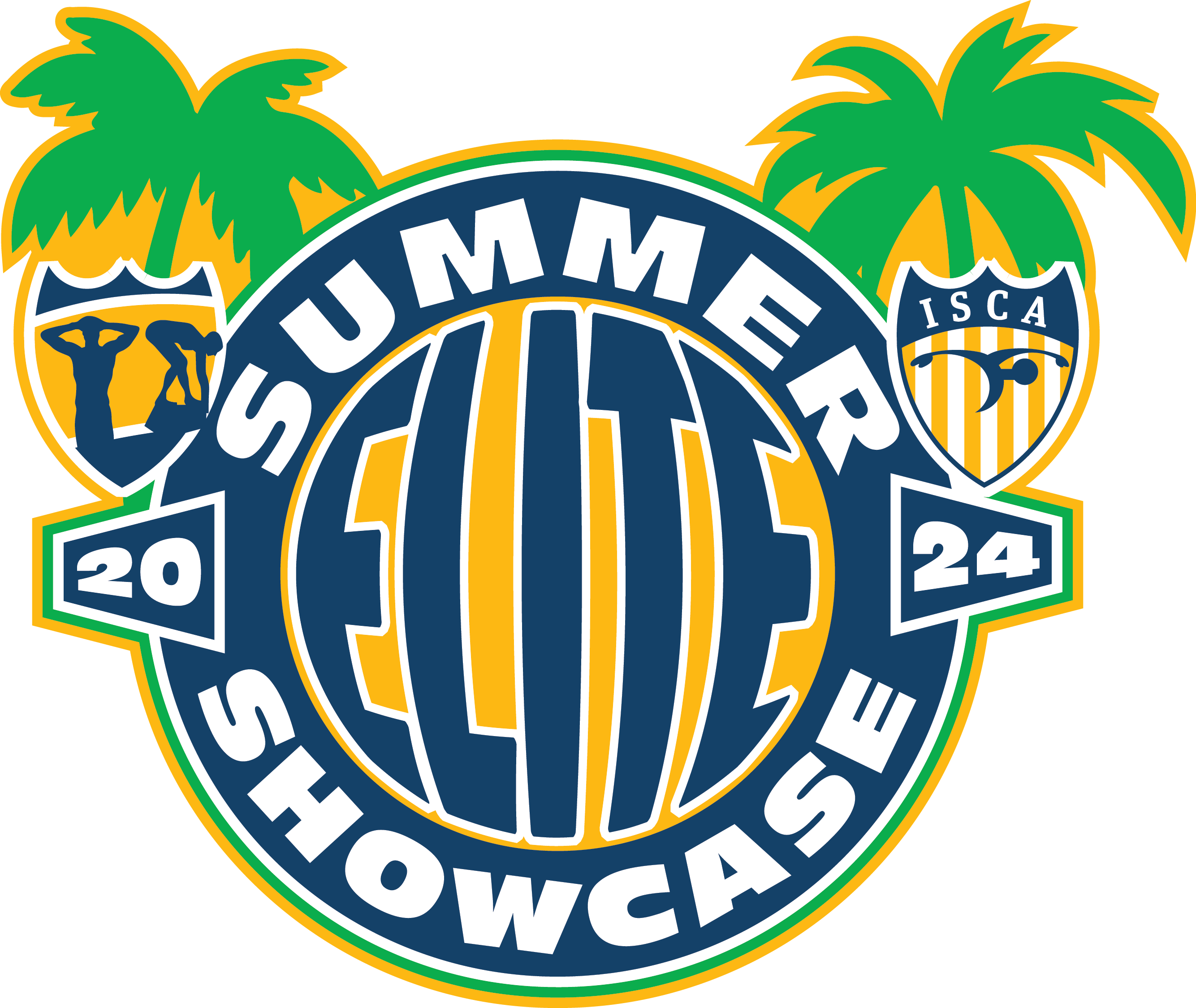 ISCA Summer Elite Showcase swim meet logo for 2024