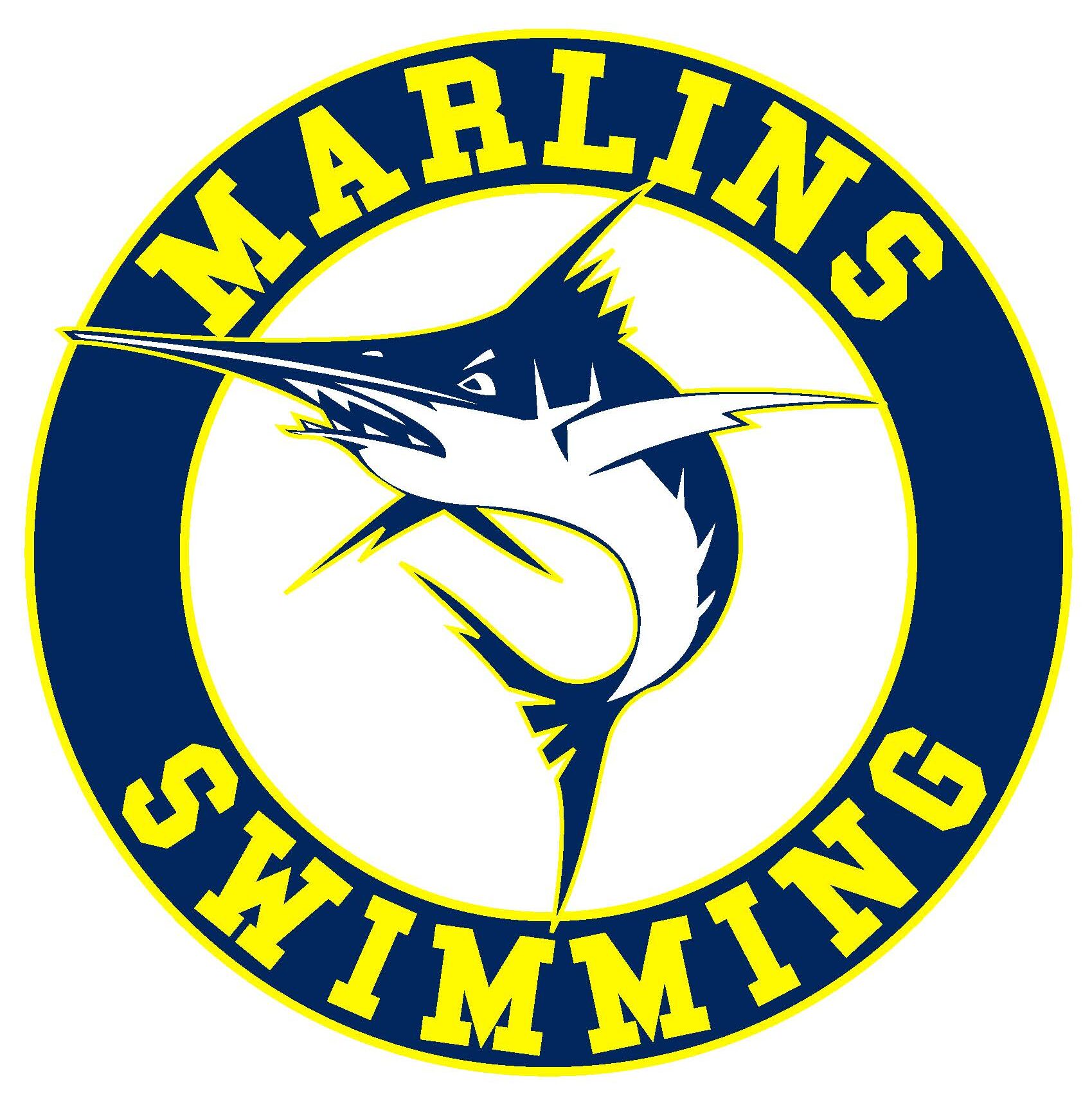 Marlins swimming logo