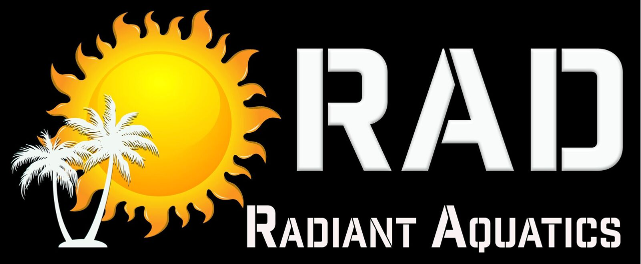 Radiant Aquatics logo, RAD